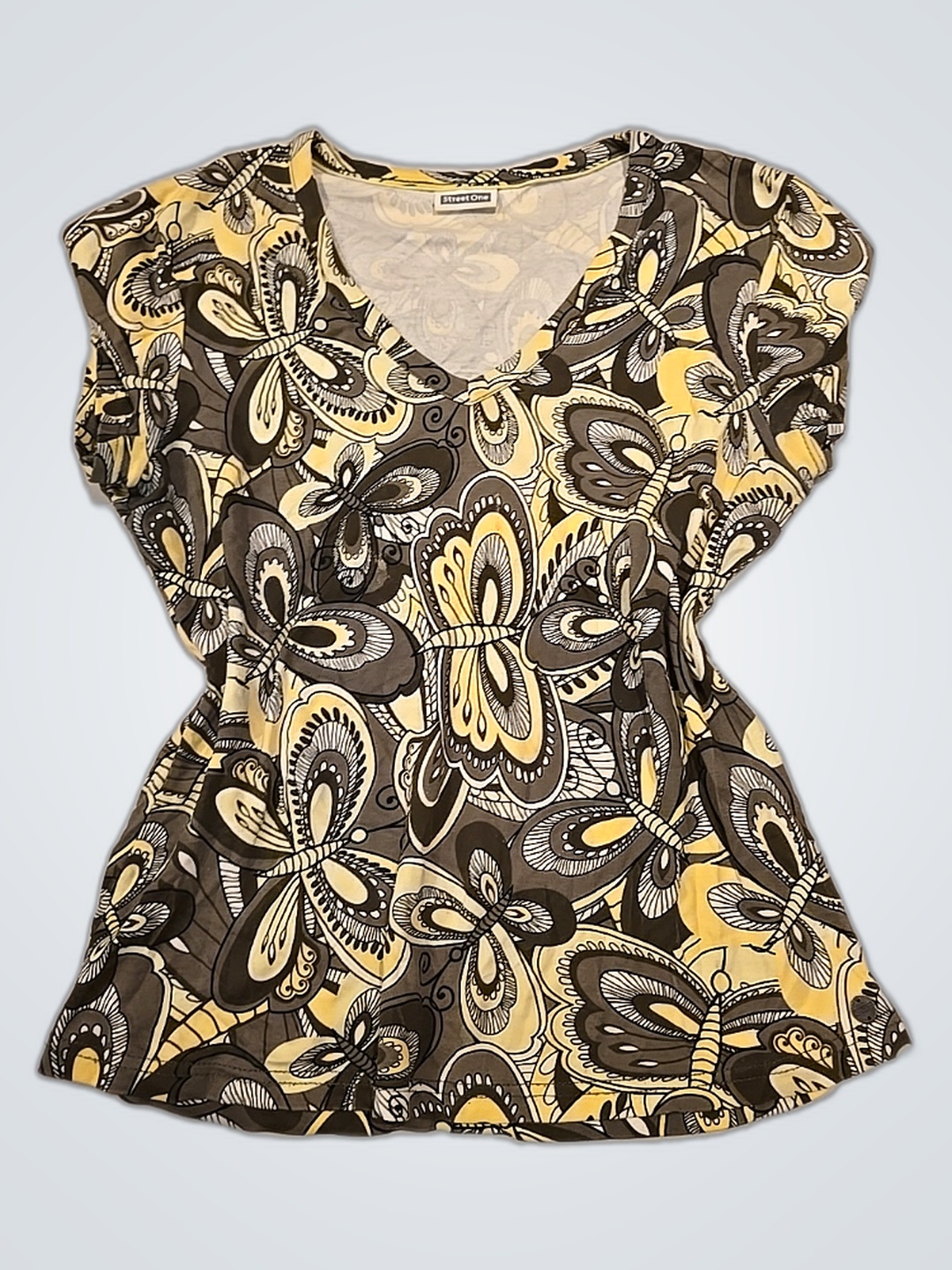 Street One Floral Peplum Top