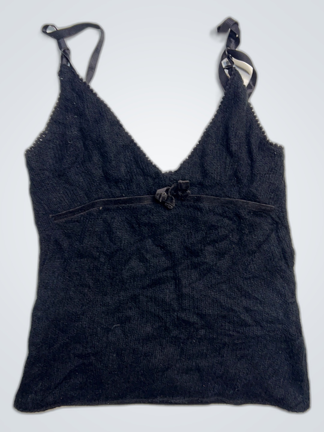 Black Knit Tank Top