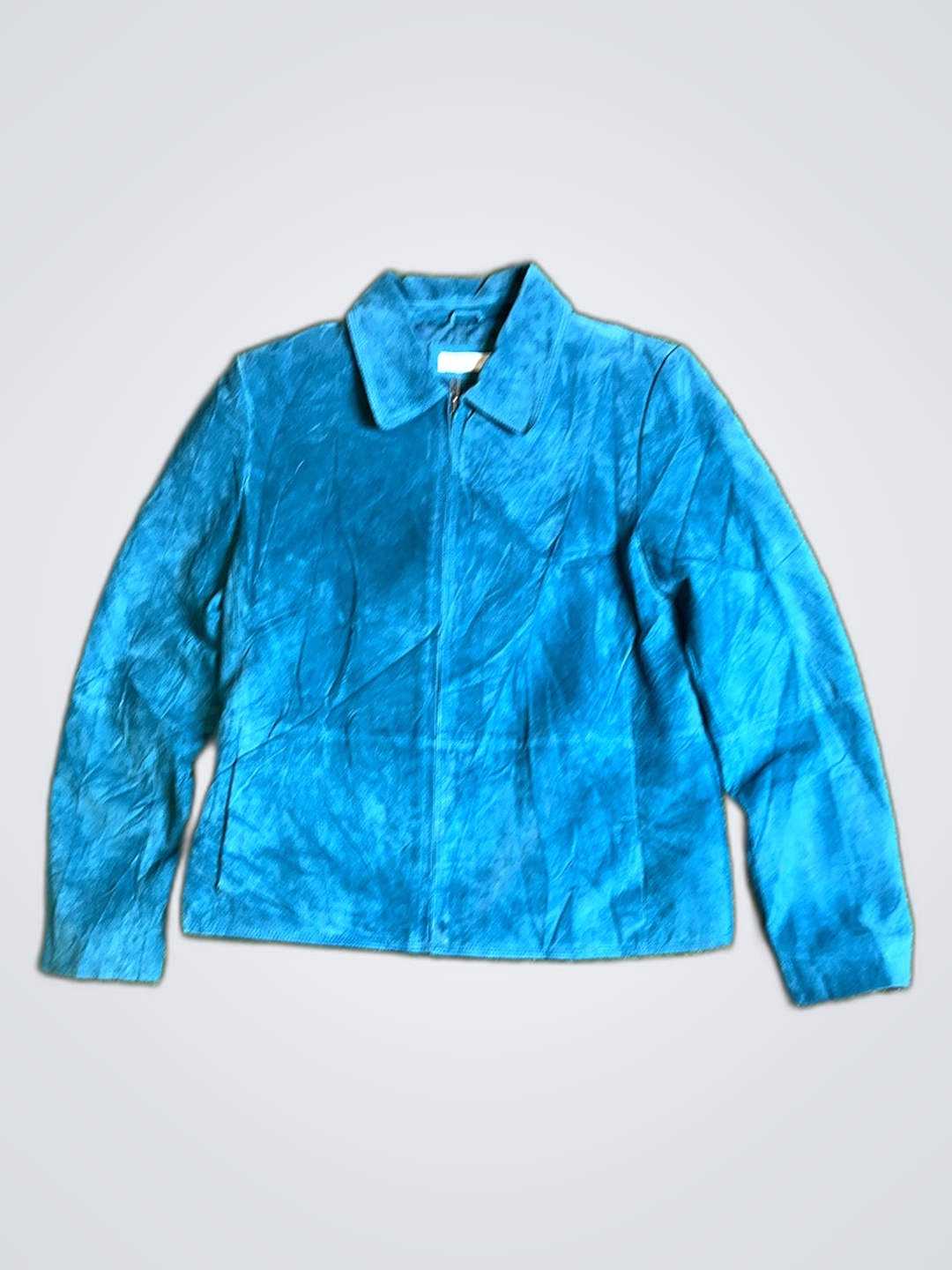 Veste en daim bleu Charter Club