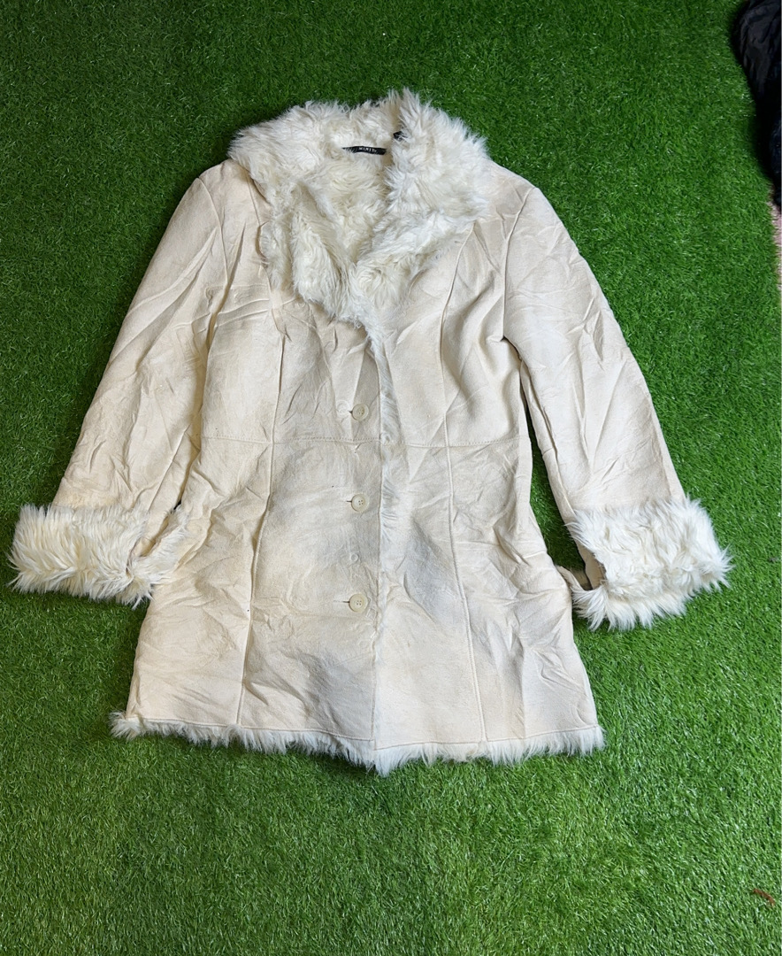 MIXIT Furry White Coat
