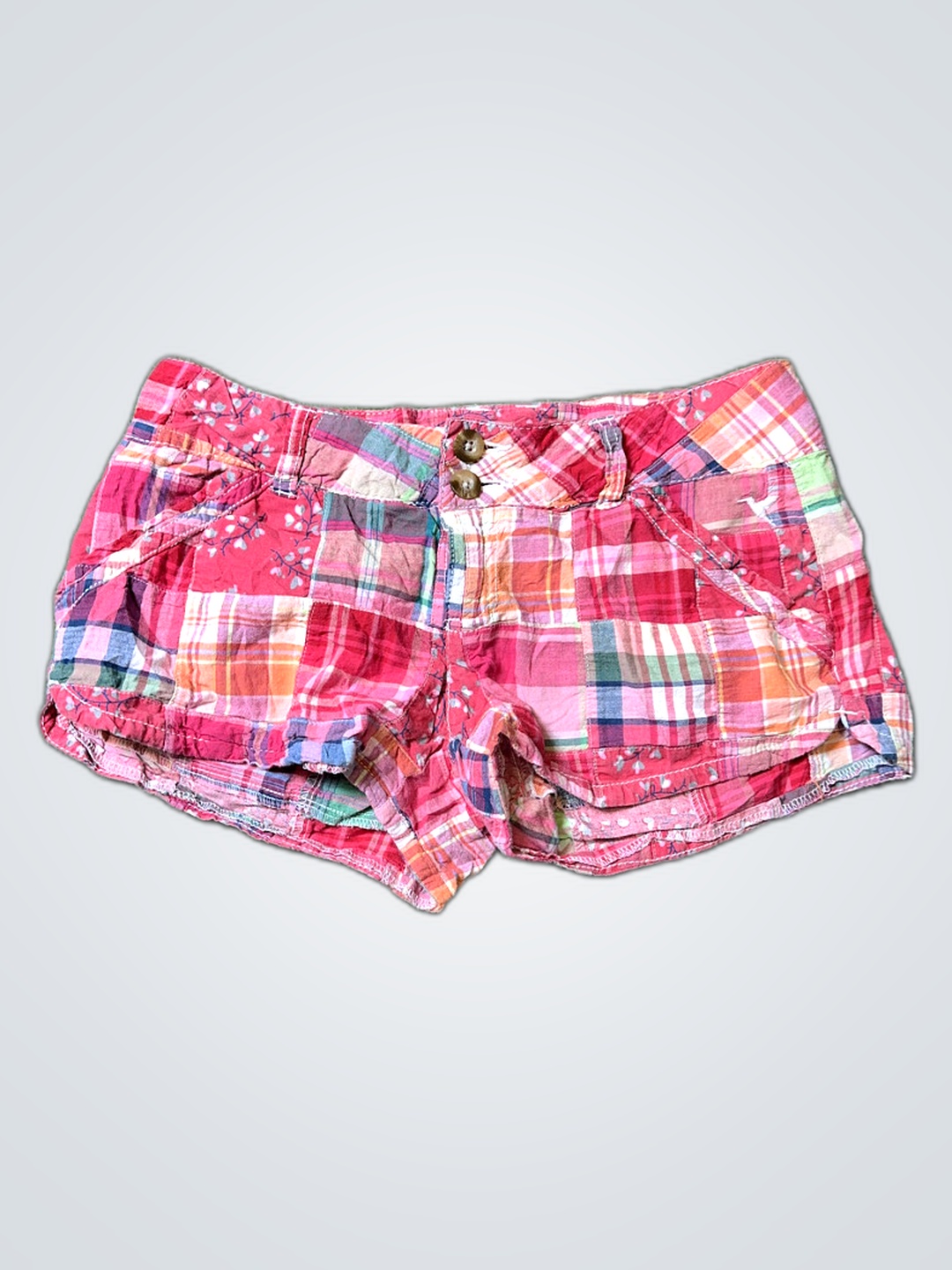 グレインジーンズパッチワークショーツ