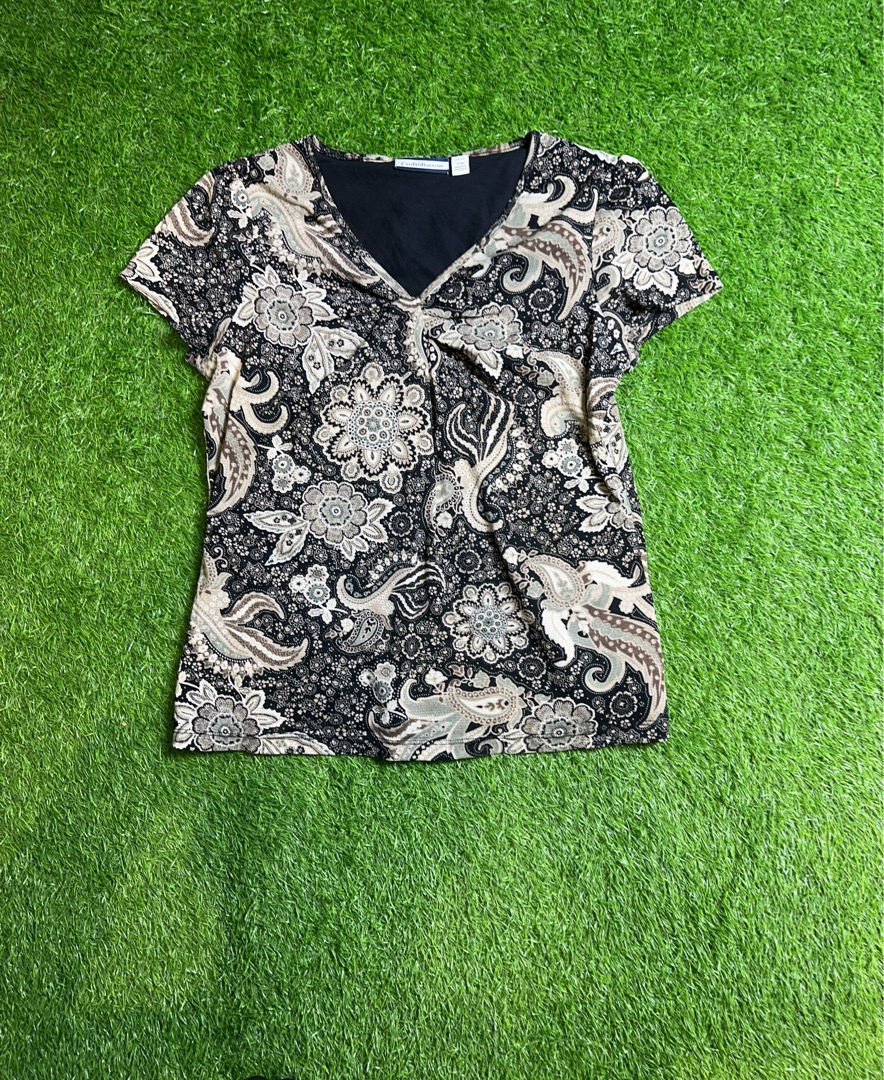 Croft & Barrow Blusa Paisley