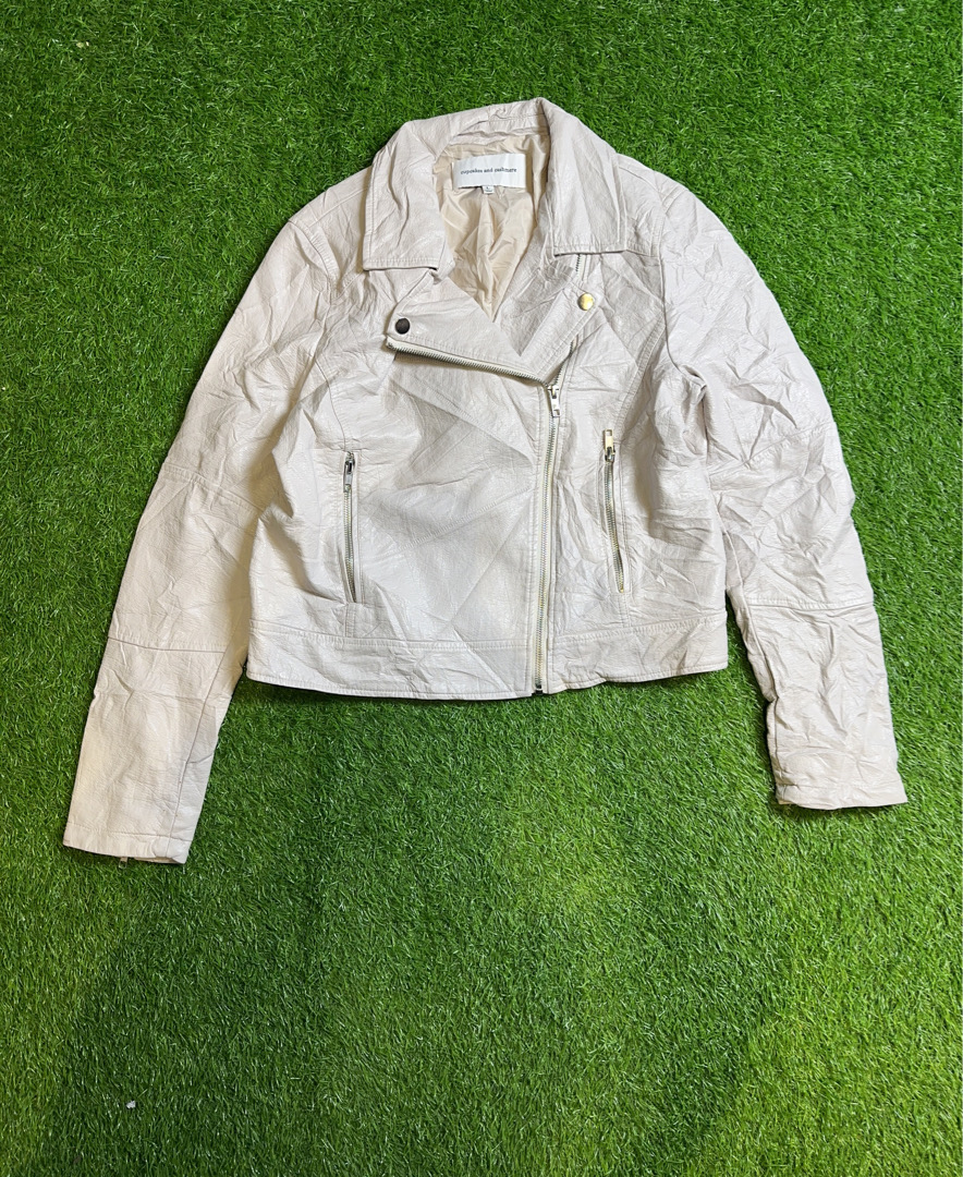 Cupcakes and Cashmere Leather Biker Jacket