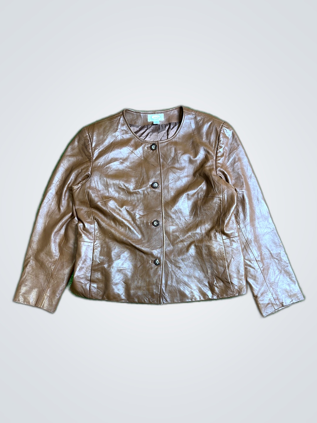 Talbots Brown Leather Jacket