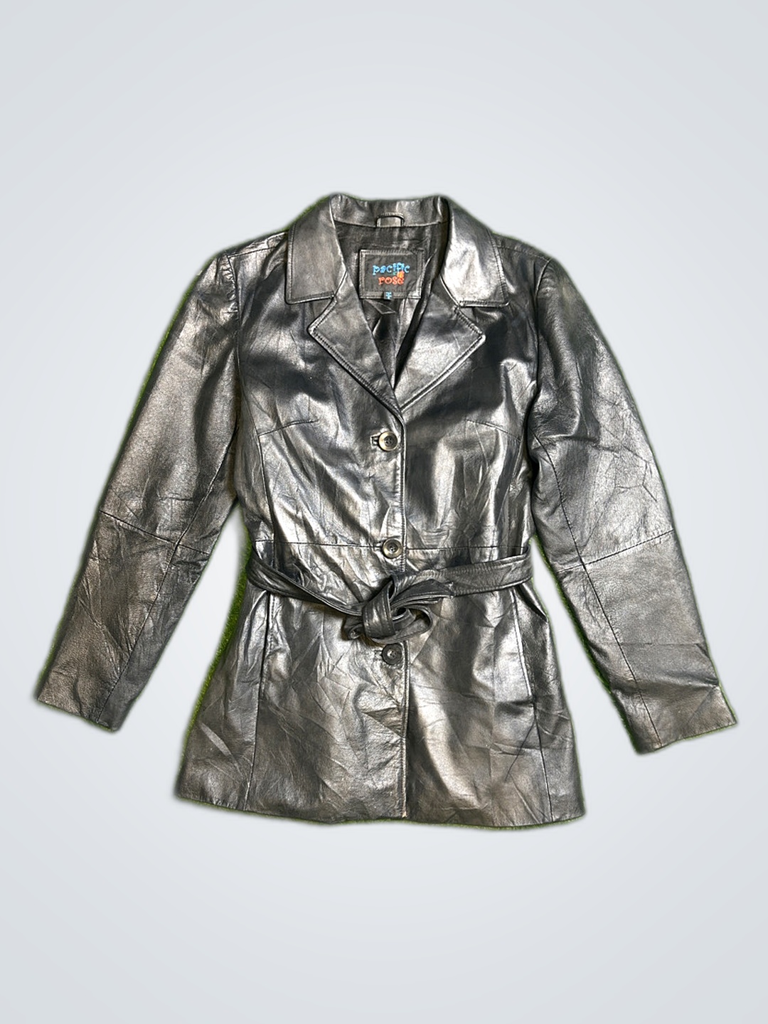 Pacific Rose Black Leather Jacket