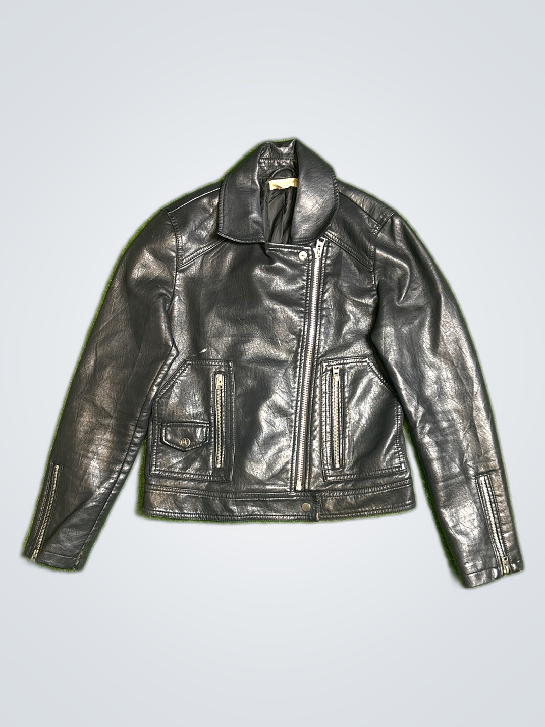 Topshop Black Leather Jacket