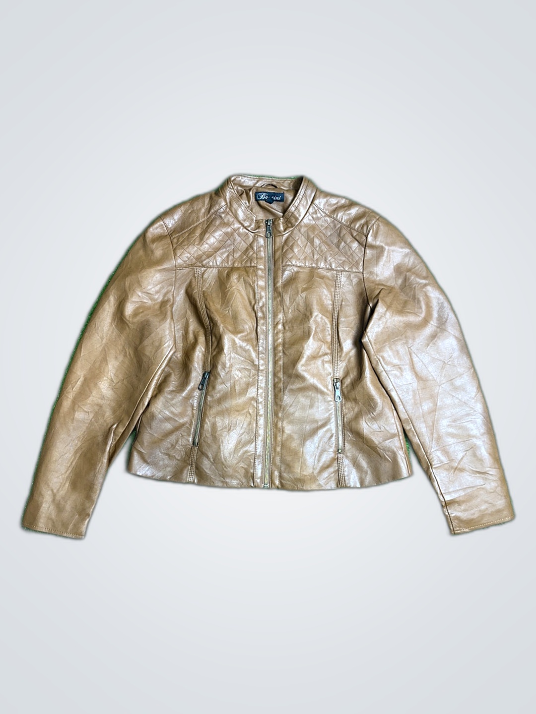 Baccini Brown Leather Jacket