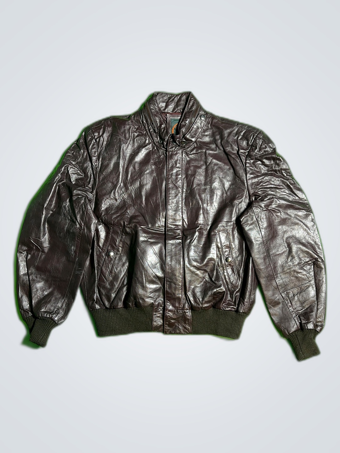 Cotrell & Hayes Leather Bomber Jacket