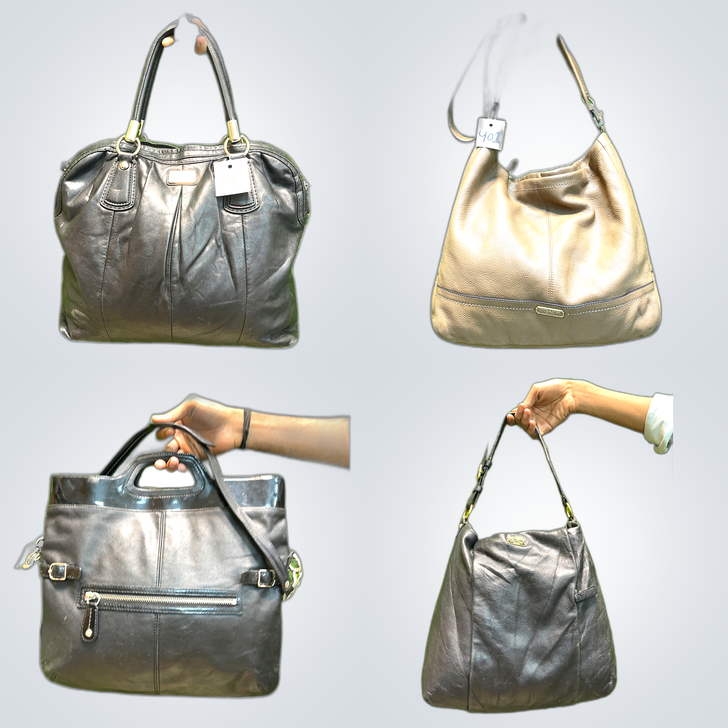 Ensemble de sacs en cuir vintage