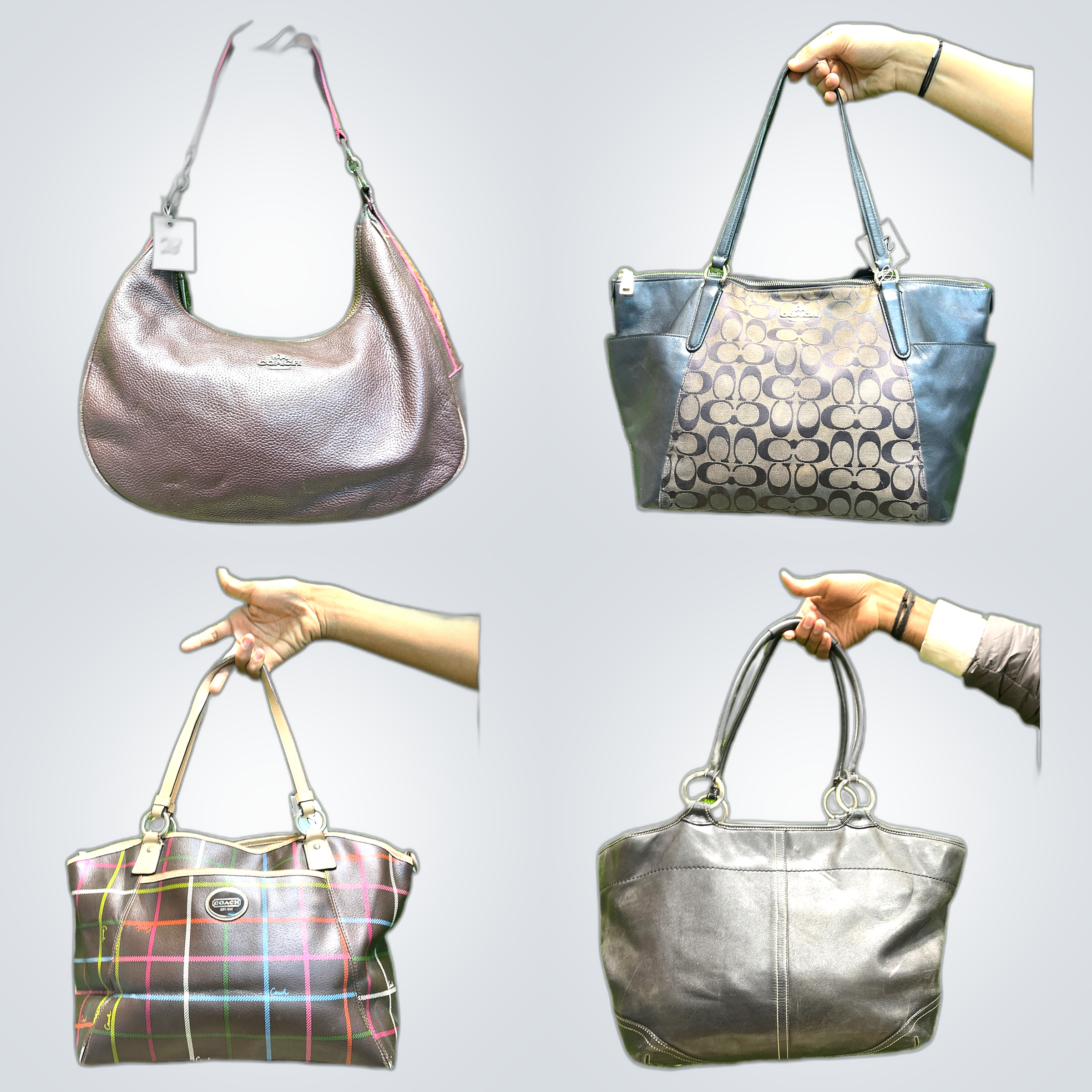 Vintage Coach Tote-Handtaschen