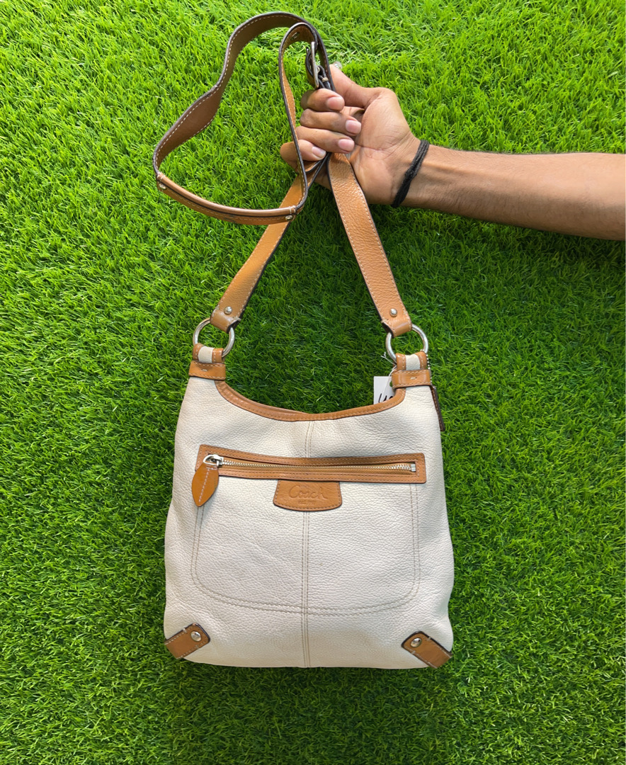 Coach White Leather Handbag