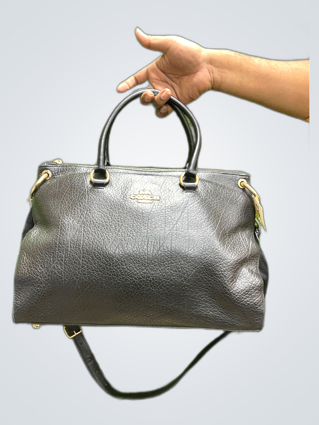 Coach Black Leather Handbag