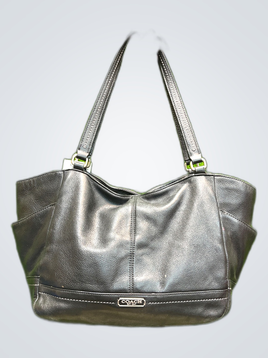 Borsa in pelle nera Coach