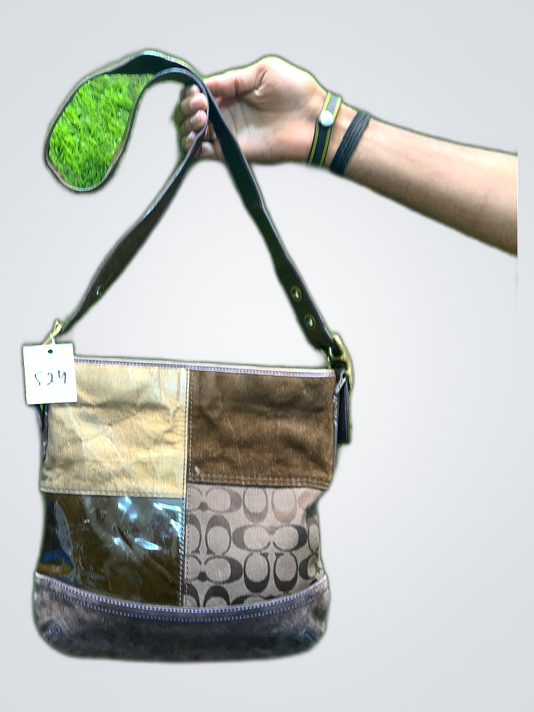 Borsa a spalla Patchwork di Coach