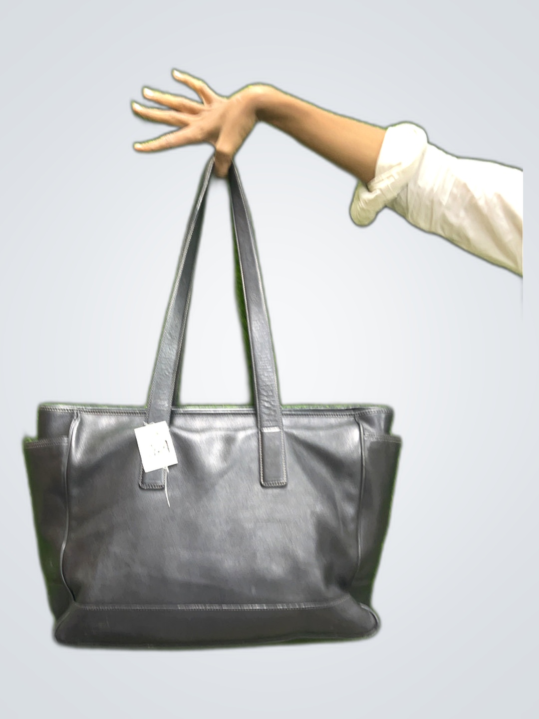 Coach Black Leather Tote Bag