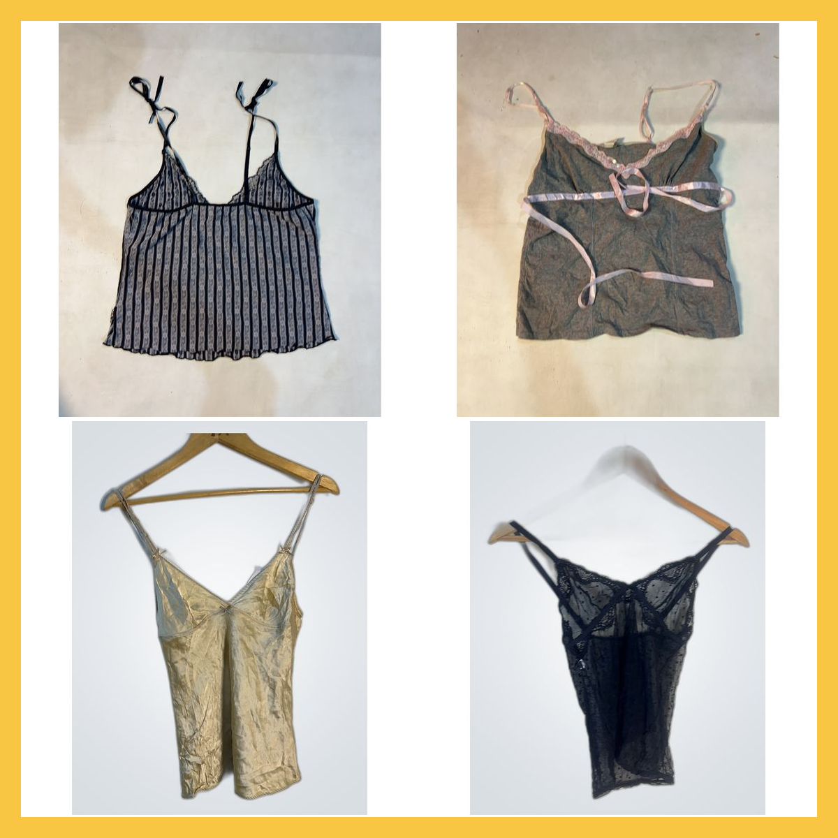 Ensemble de camisole en dentelle et soie - H&M cam..