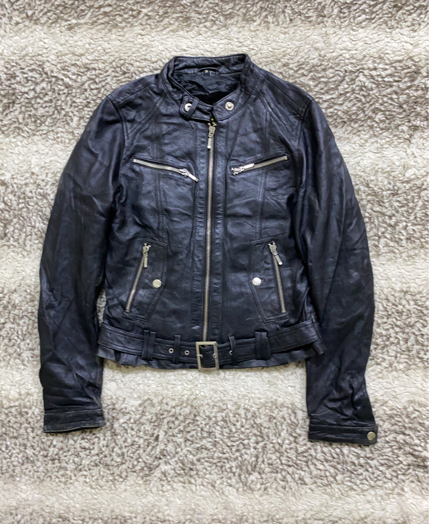 Jaqueta de Couro Preta