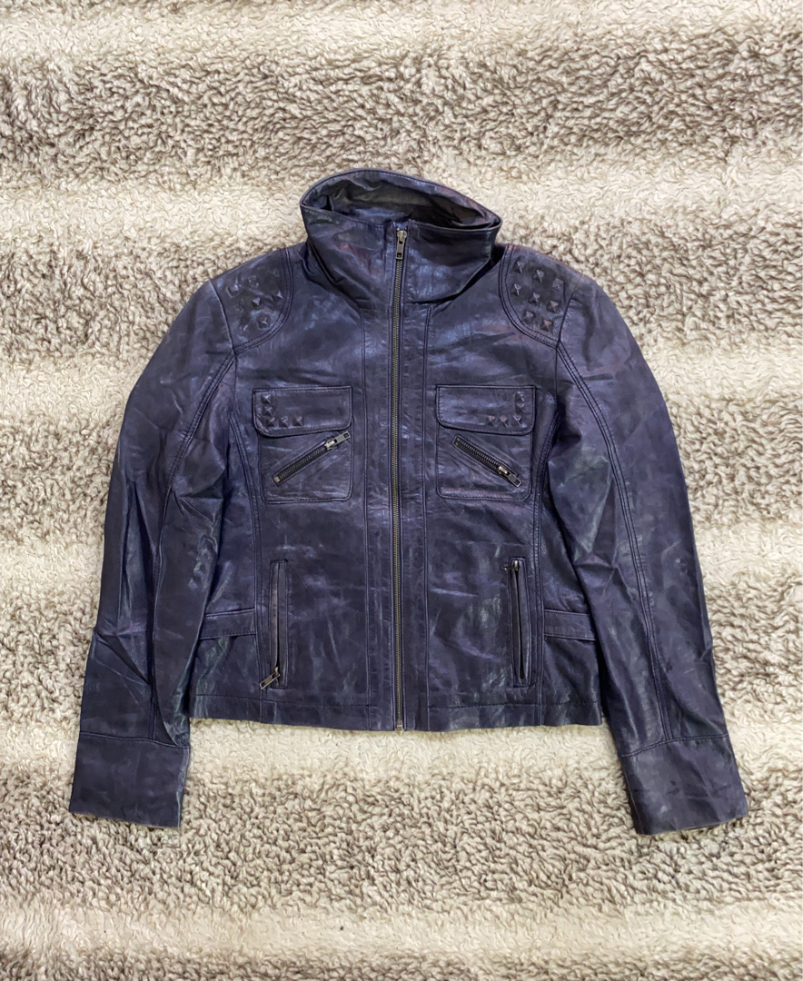 Les Bleus Lederjacke