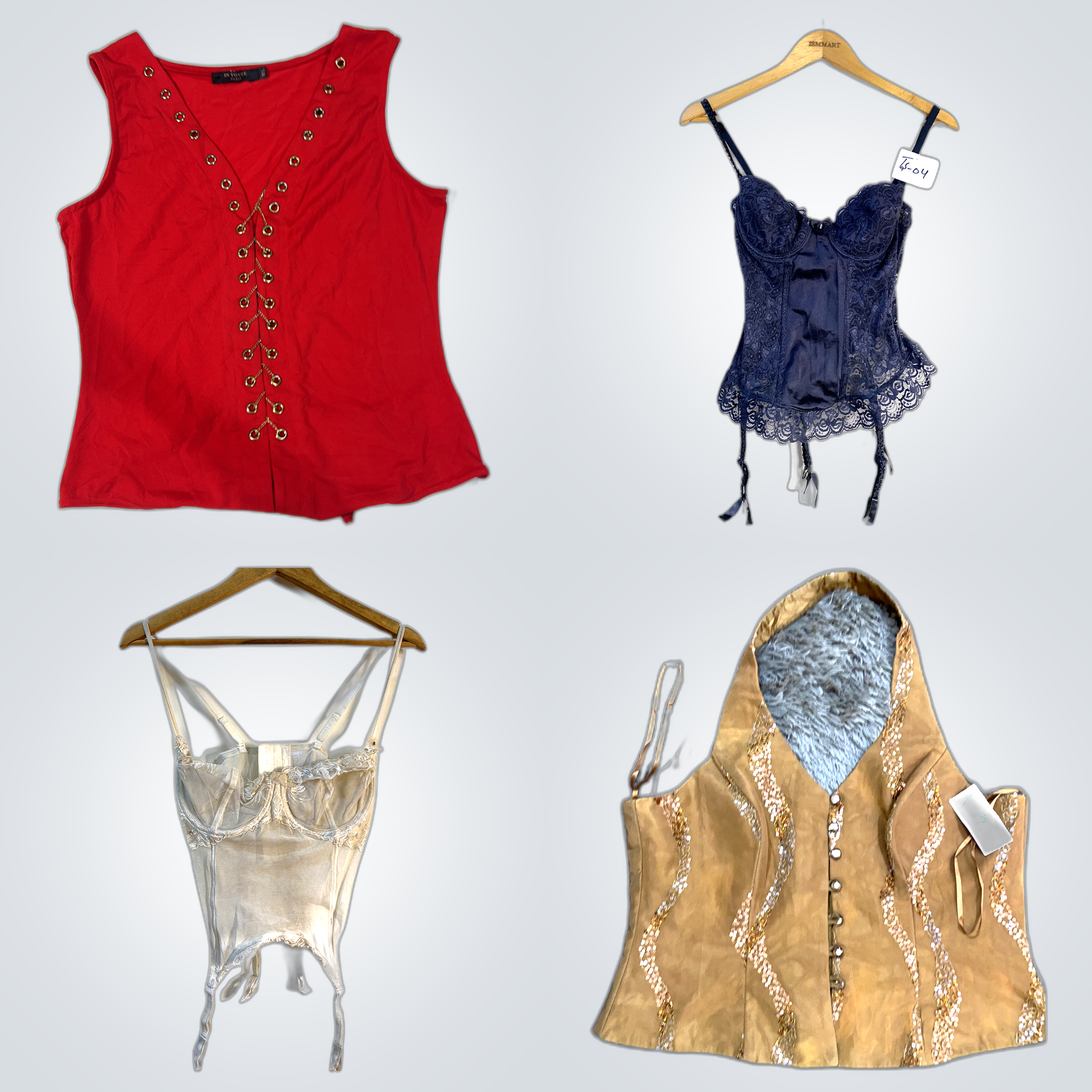 Bodysuit & Korsett Bundle - 6-teiliges Dessous-Set..