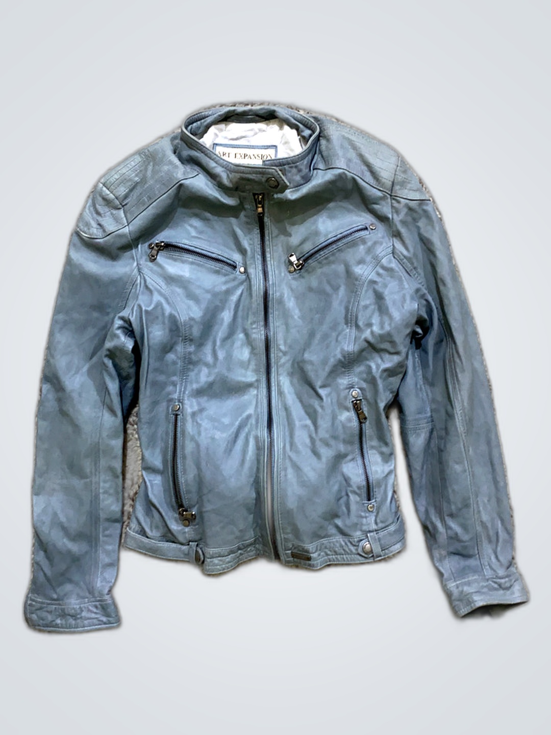 Giubbotto in pelle Art Expansion