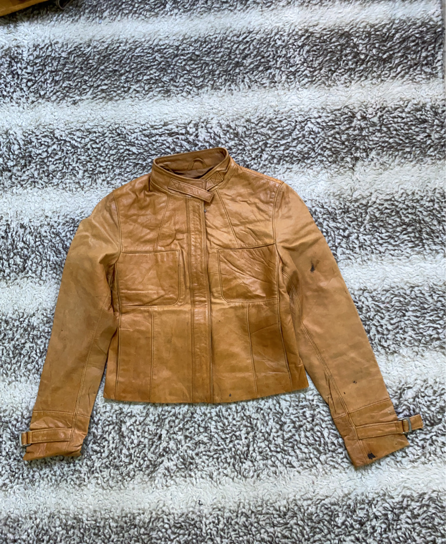 Turnover Leather Jacket