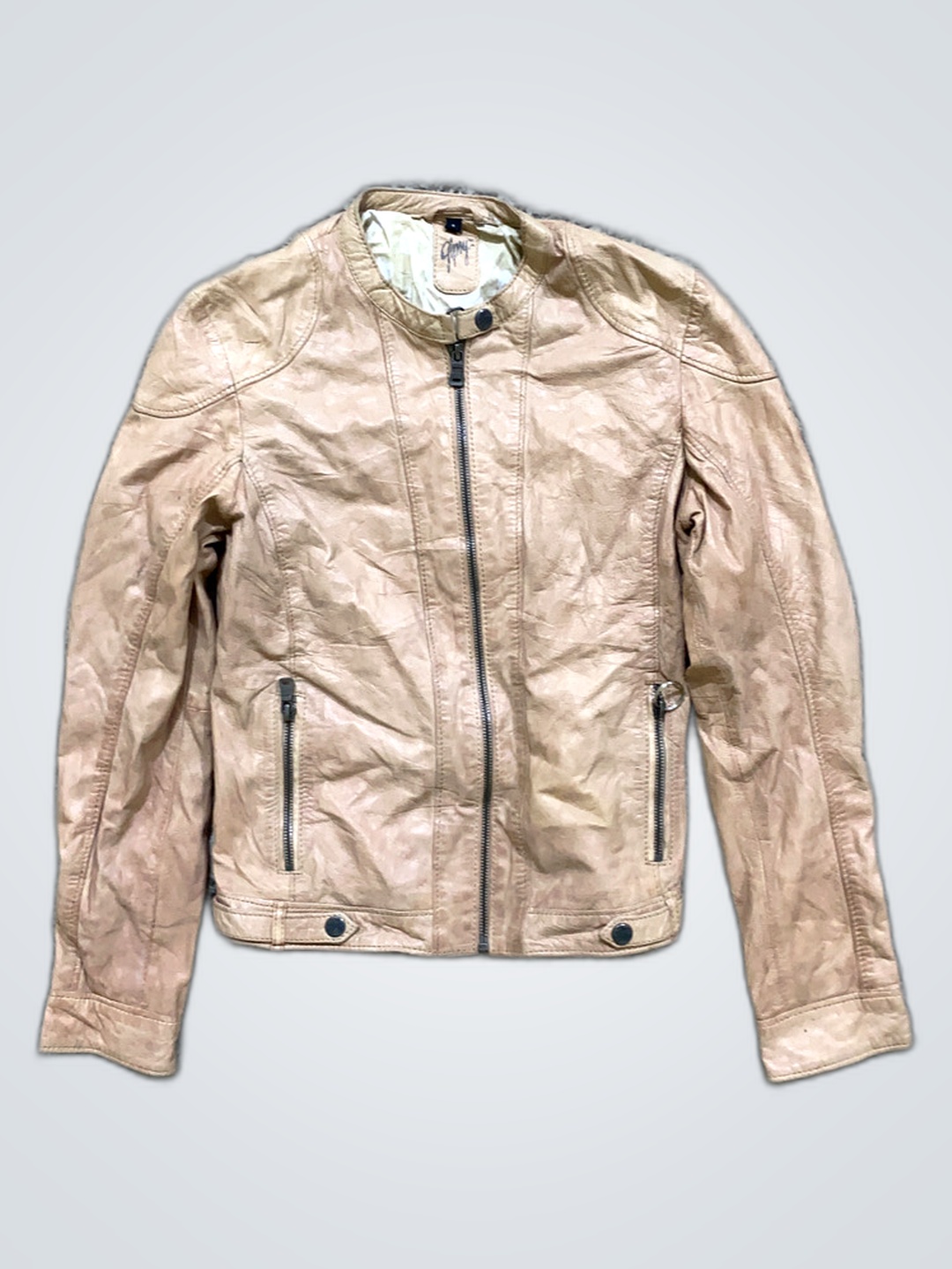 Girry Tan Leather Jacket