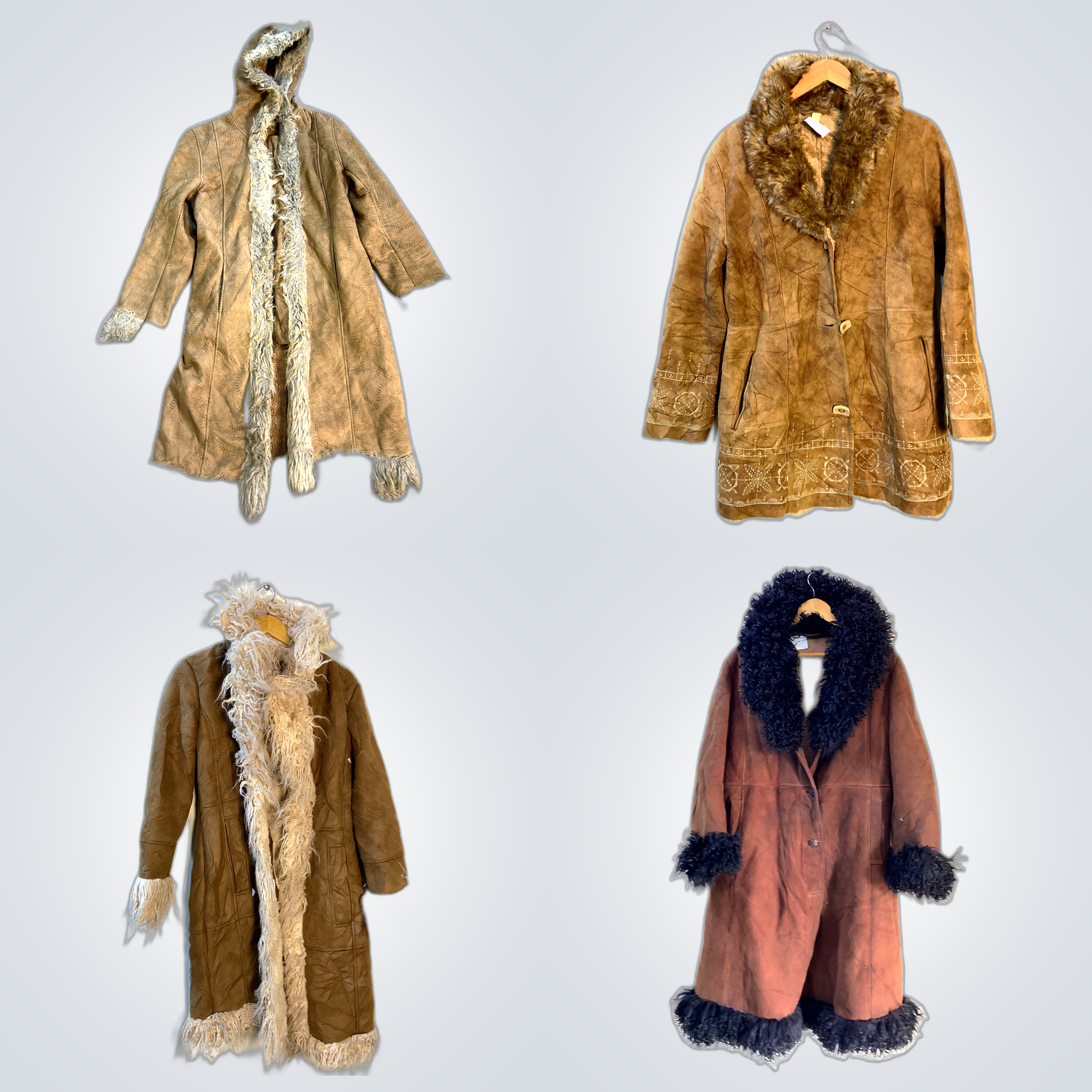 Fellmantel-Bundle - 10 Teile Mischung aus Kunst- u..