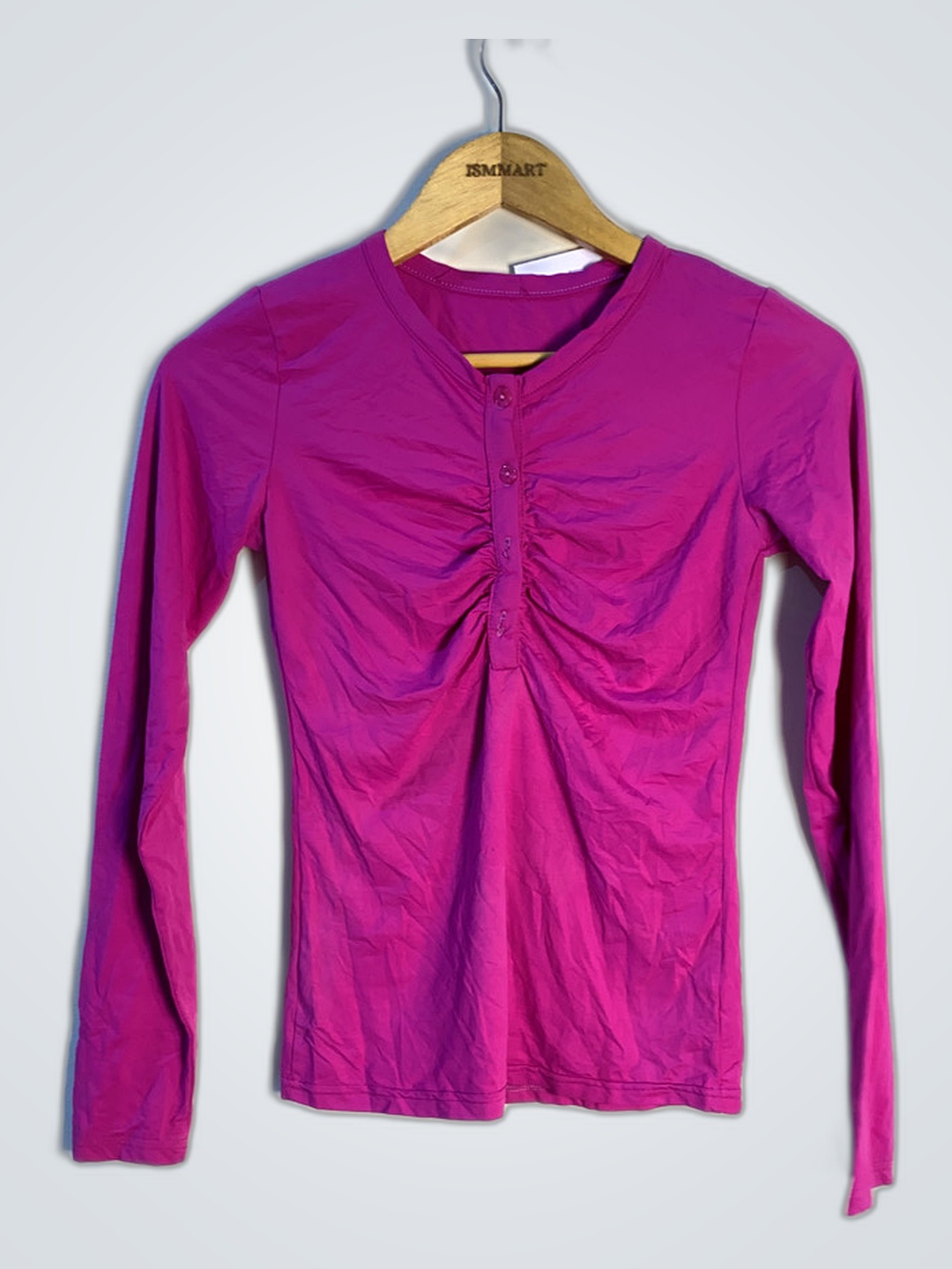Rosa Langarmshirt