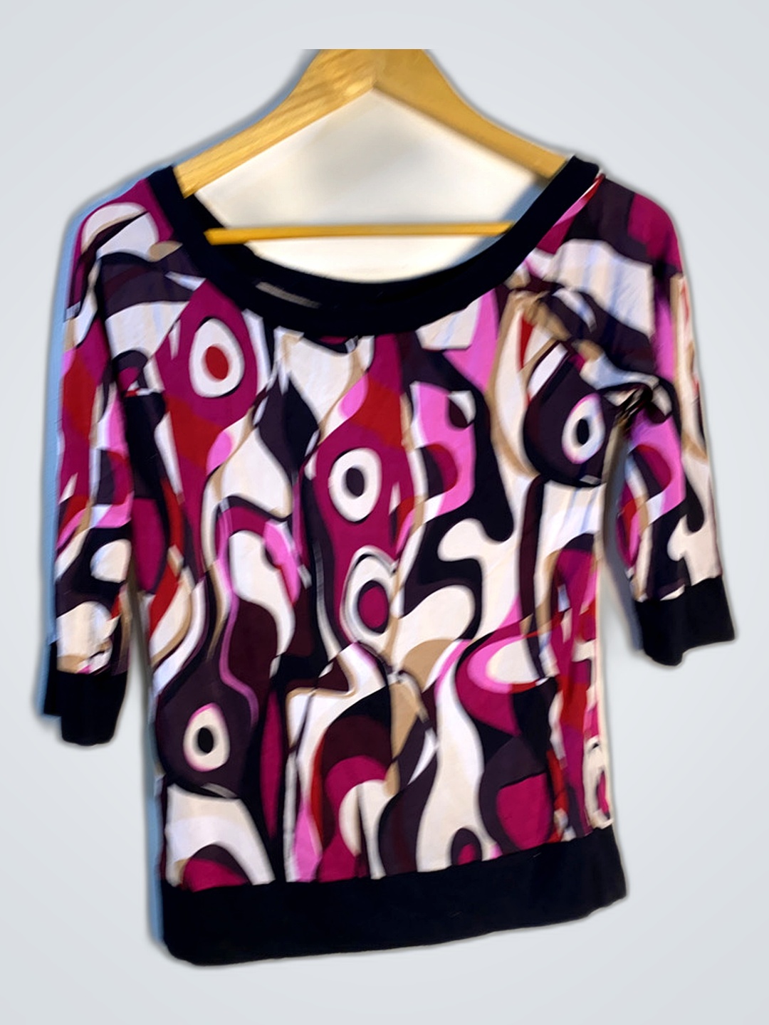 Bluse mit abstraktem Muster