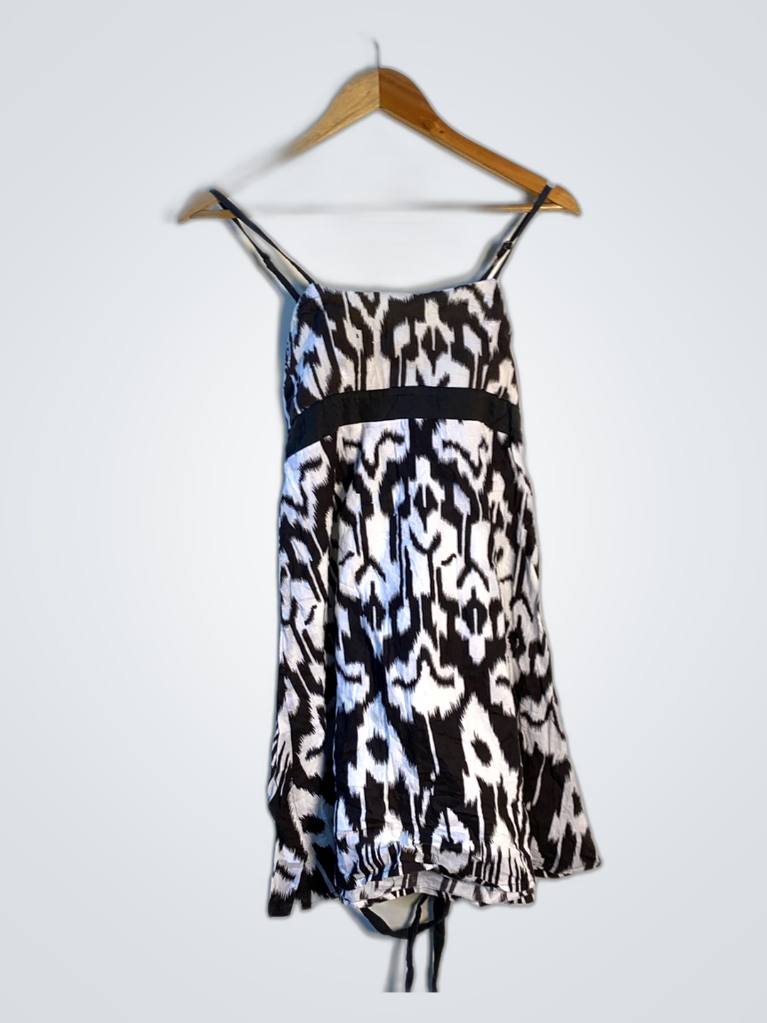 Black and White Patterned Dress