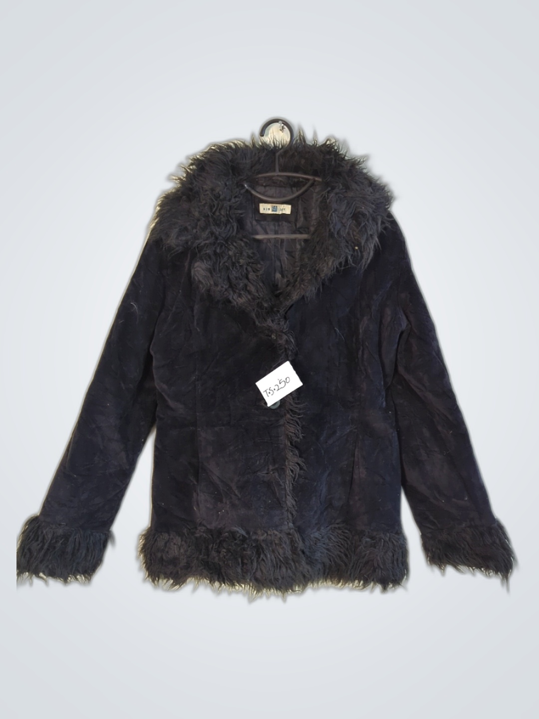 New Look Black Fur Jacket