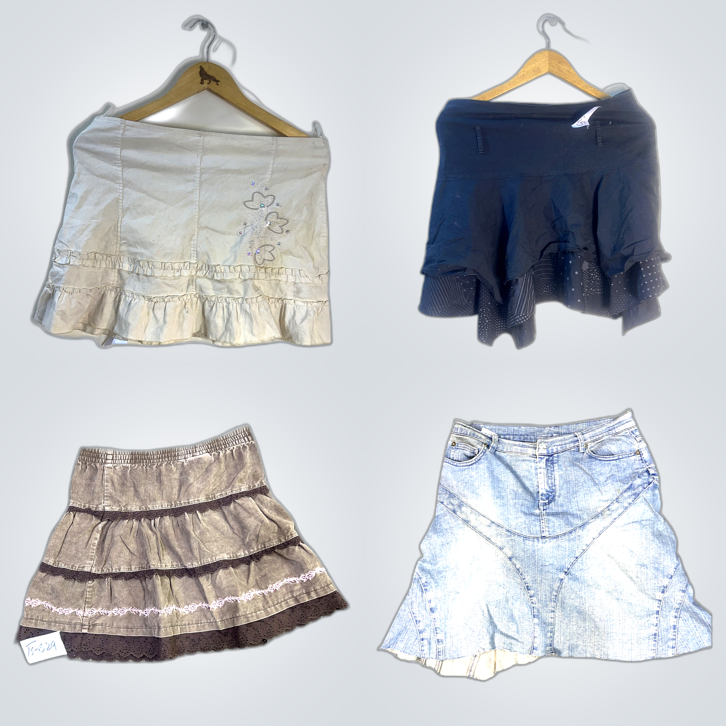 Skirt Bundle 5pcs Mix Denim Corduroy Mini Skirts A..