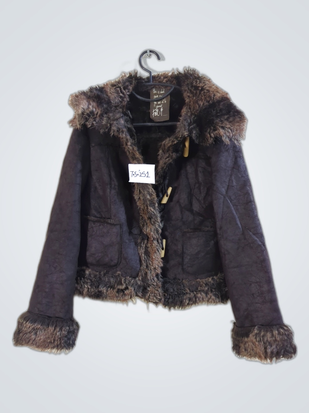 Veste avec garniture en fourrure