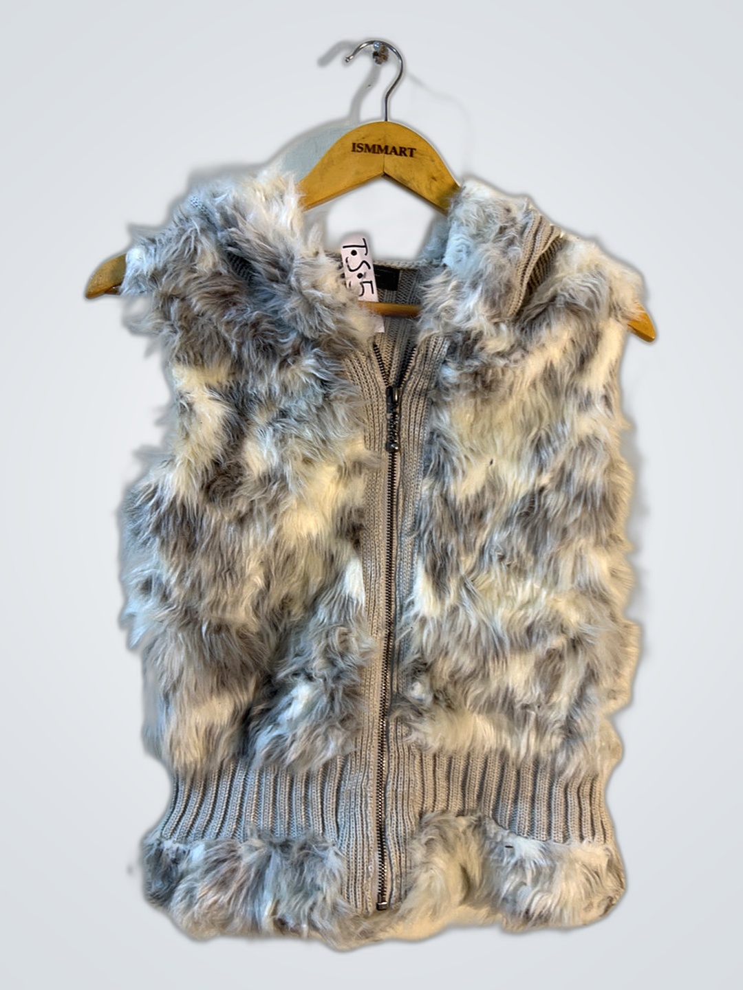 Furry Gray Vest