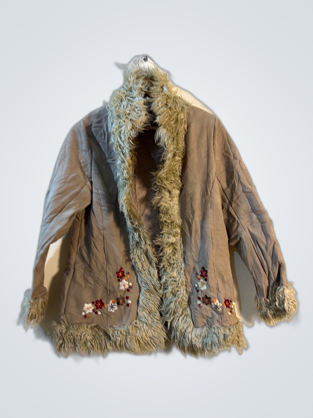 ブラウンファー付きジャケット