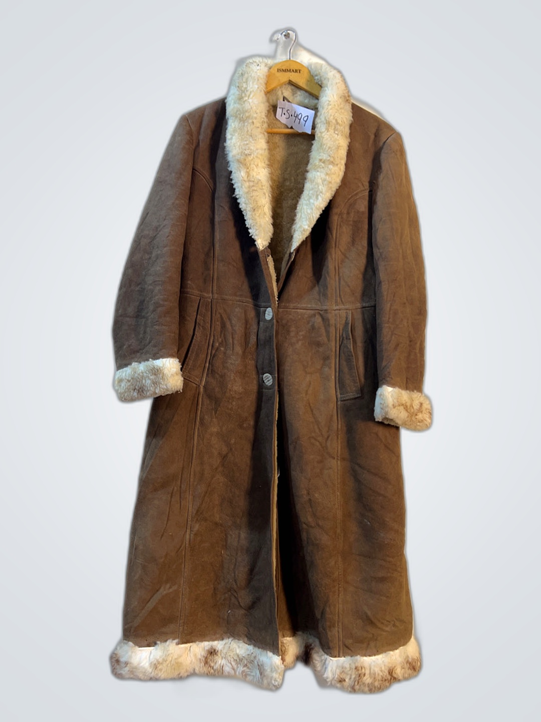 Brown Fur-Lined Coat
