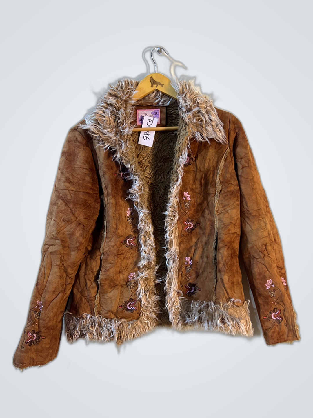 ブラウンフェイクファージャケット