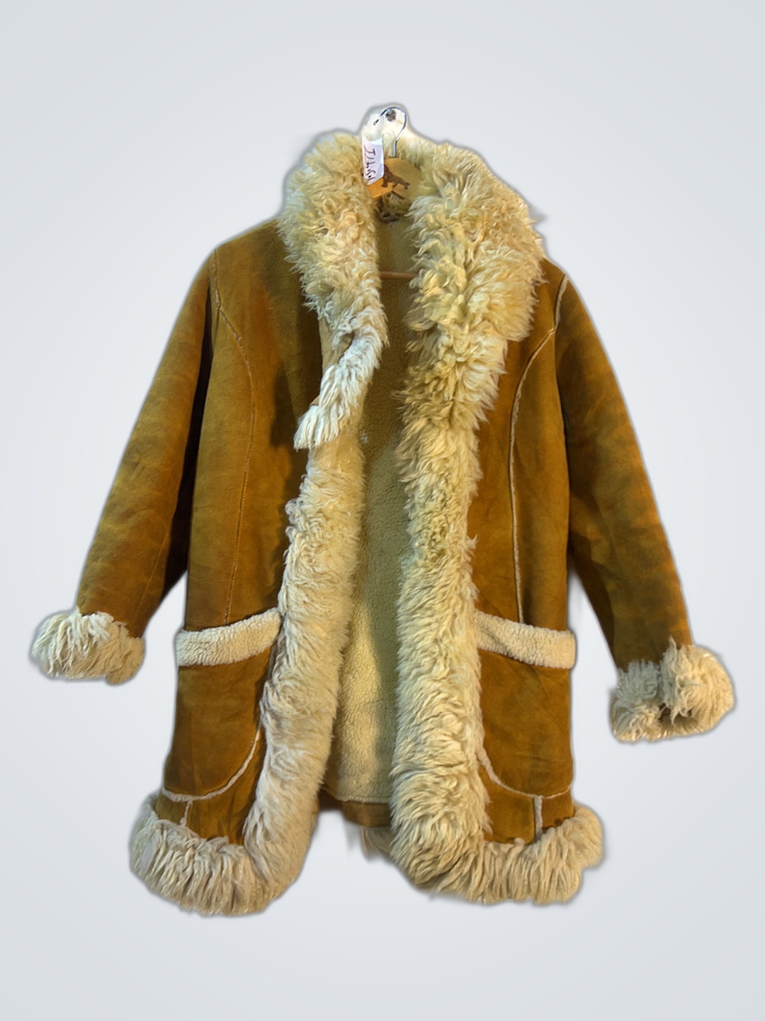 Brown Fur-Trimmed Coat