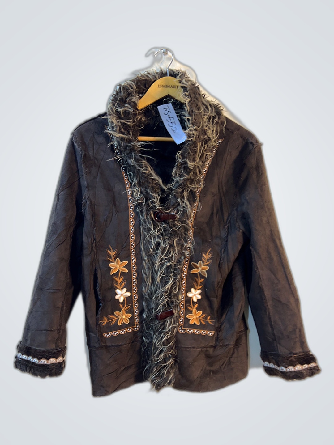 ブラウンファー付きジャケット