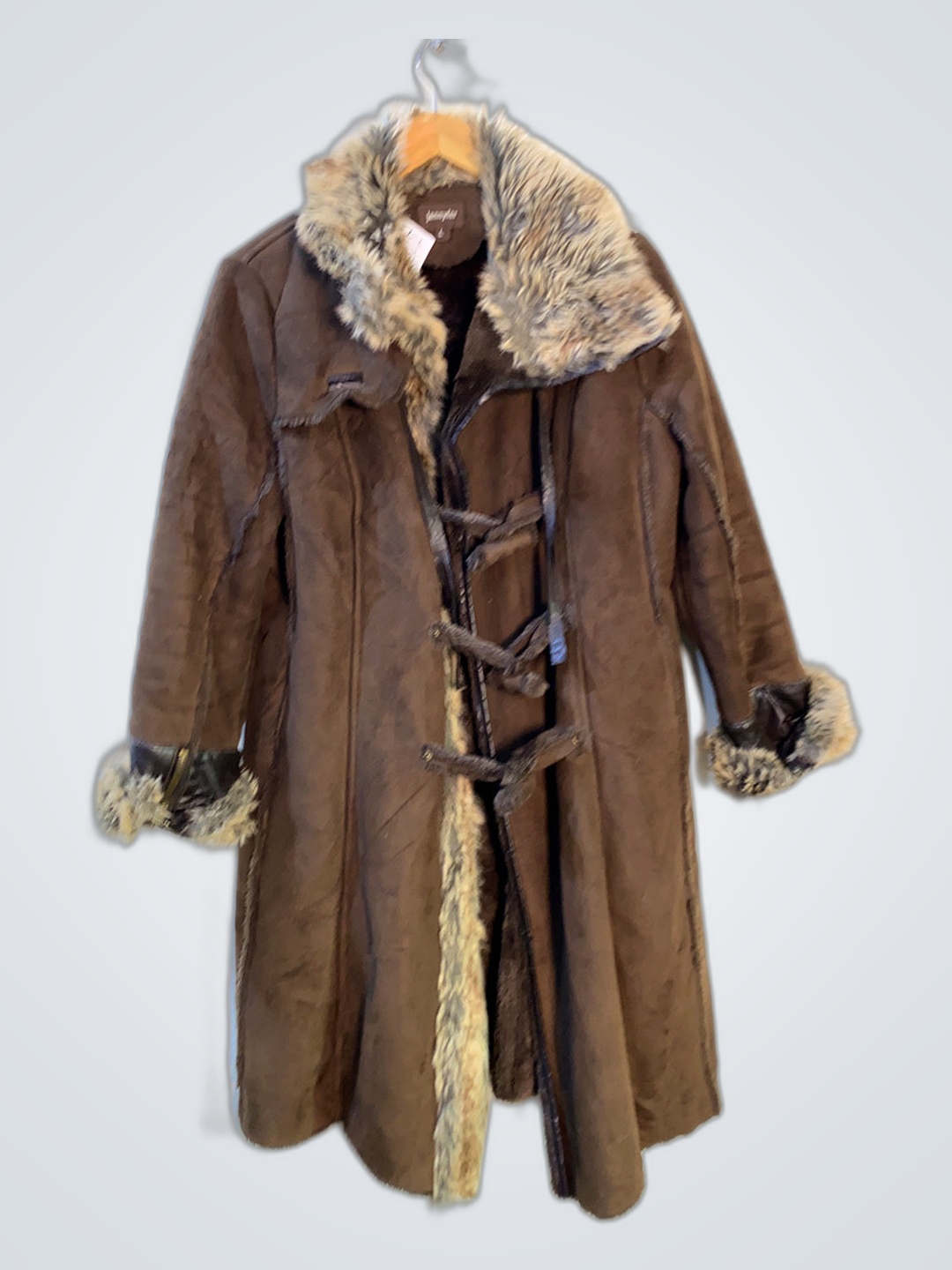 Brown Fur-Lined Coat