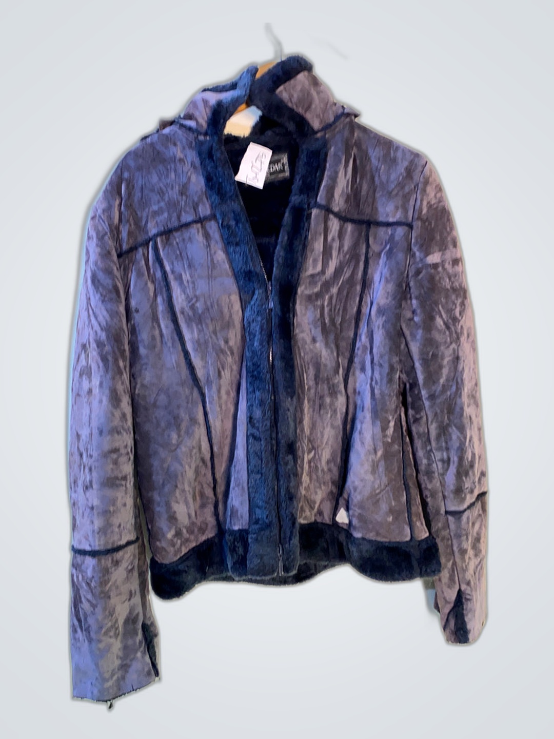 Gray Faux Fur Jacket