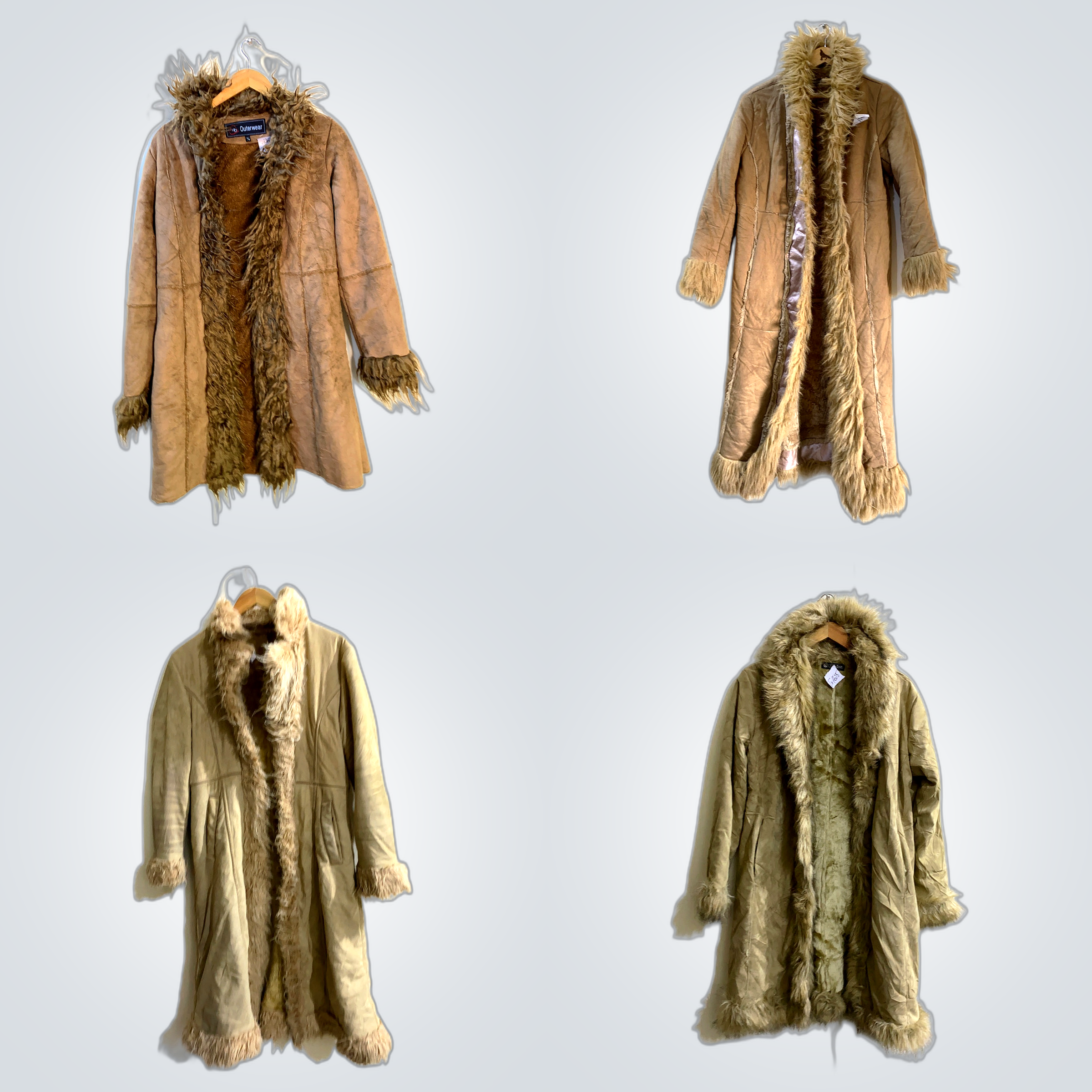 Futurmäntel-Bundle - 9-teiliges Shearling- und Kun..