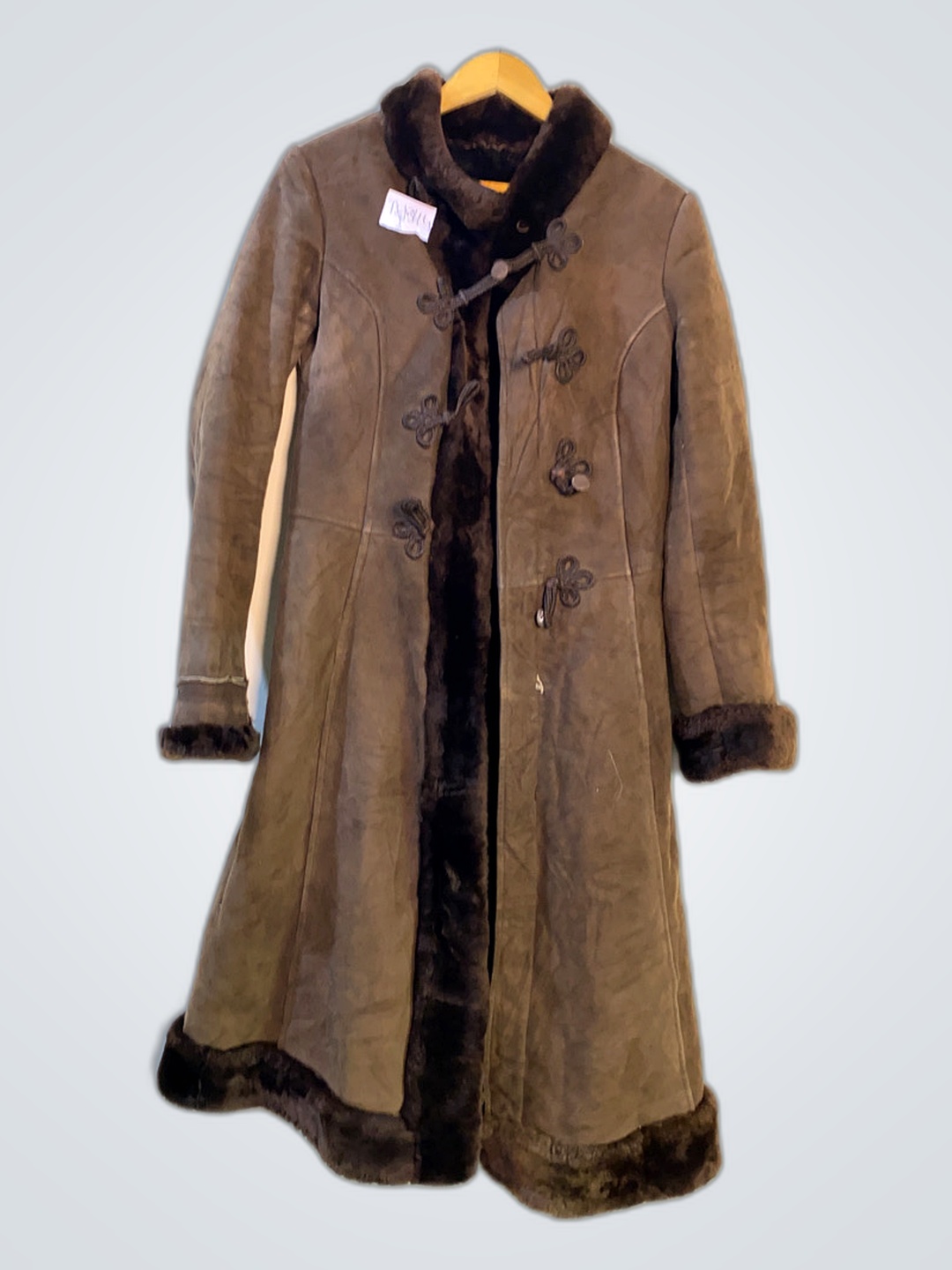 Brown Fur-Trimmed Coat