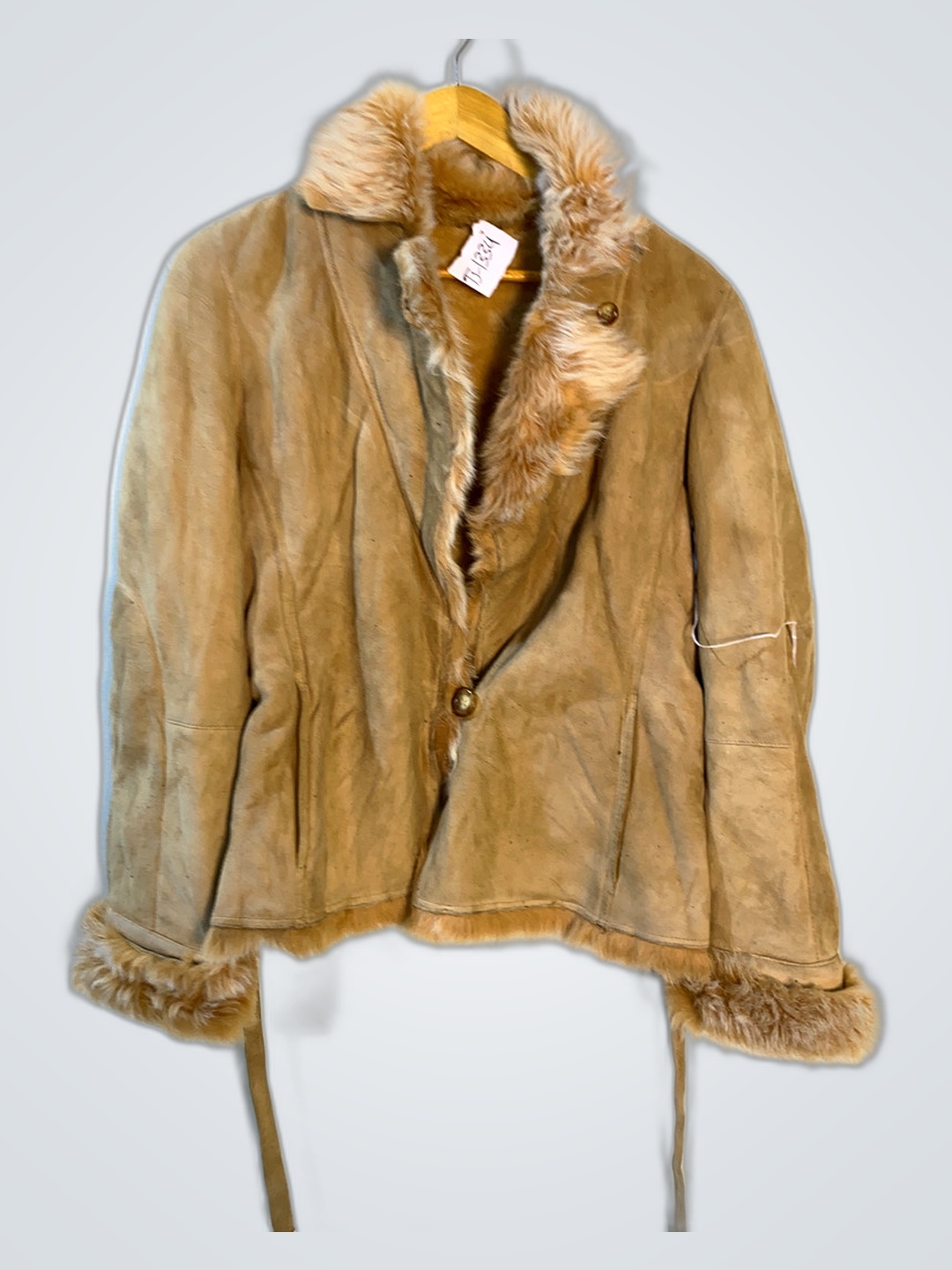 Fur Trimmed Suede Jacket