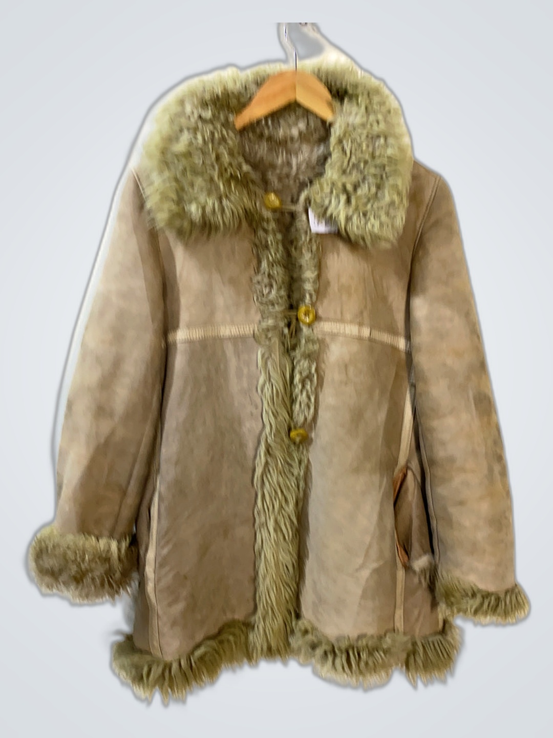 Manteau avec garniture en fourrure