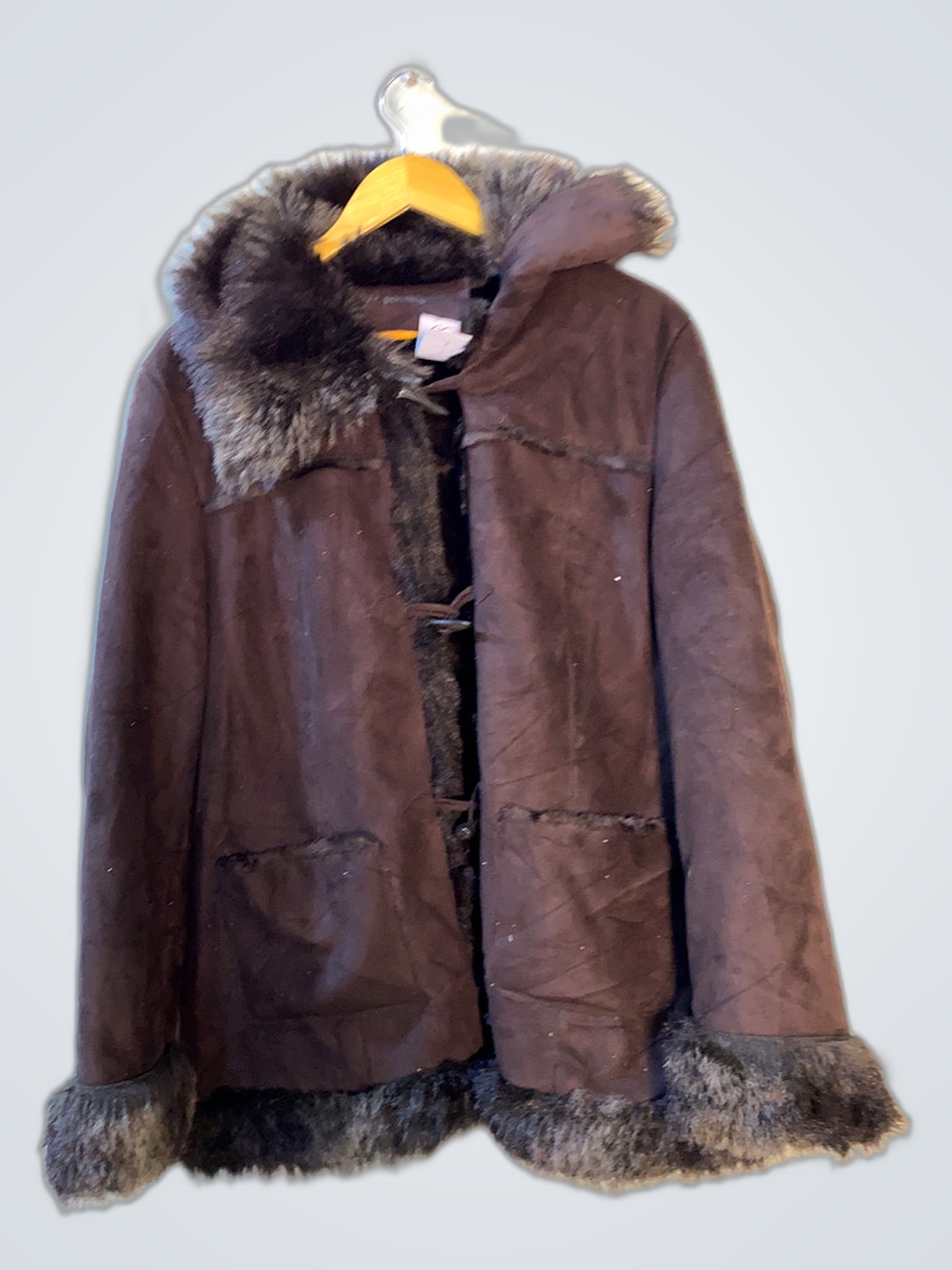 ペニングトンズ ブラウンファー トリム コート