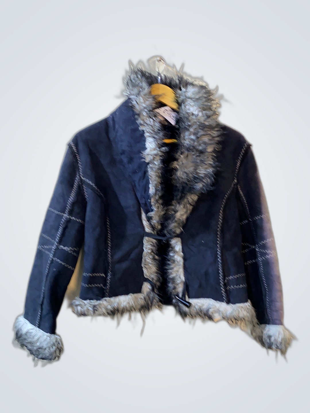 ファー トリム ジャケット