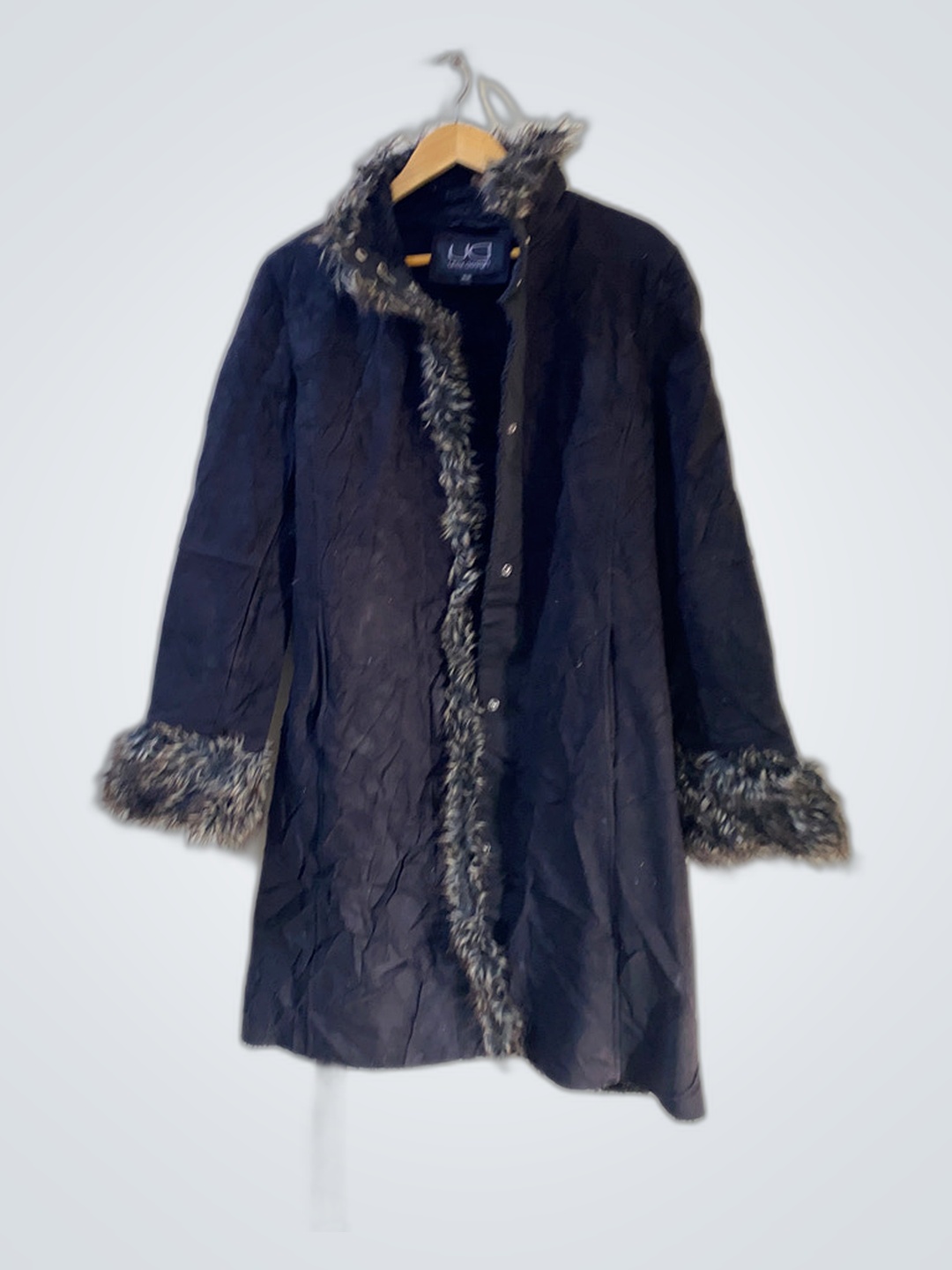 Utex Design Fur Trimmed Coat
