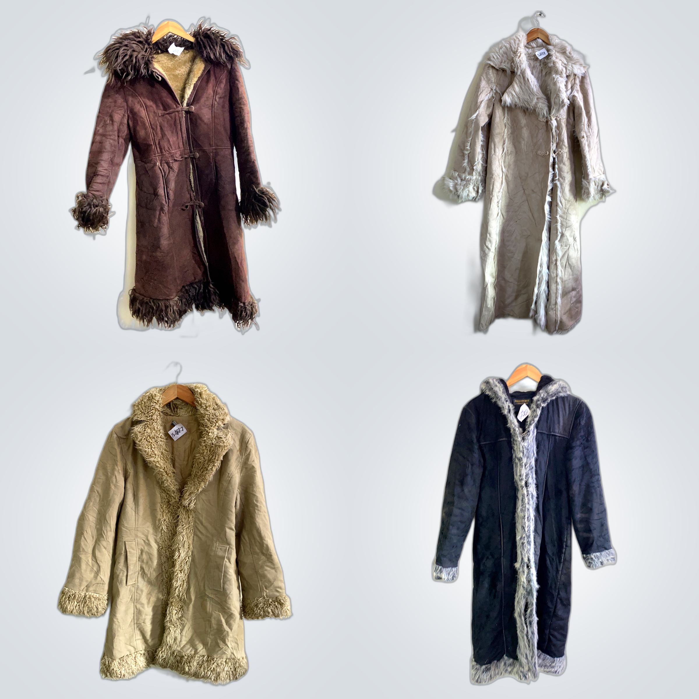 Luxury Coat Bundle - Fur & Leather Jackets Mix Lot..