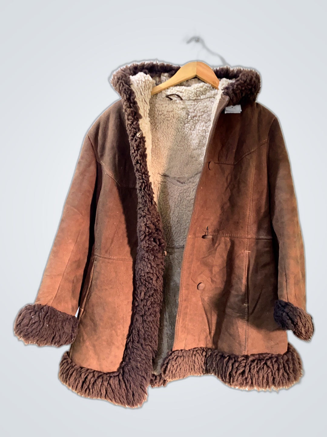 Brown Shearling Coat